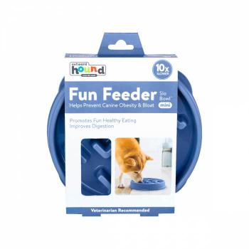 Outward Hound Fun Feeder Slo Bowl Medium/Mini Blau